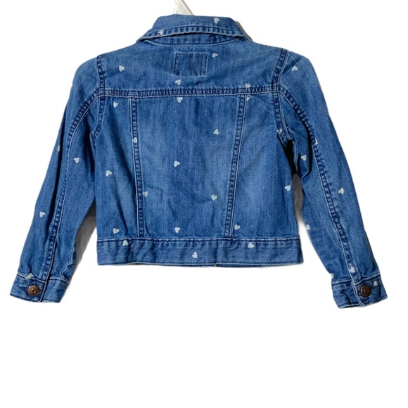 Oshkosh Jacket Jeans Heart Girls Kids Size 5 Blue - Picture 8 of 10